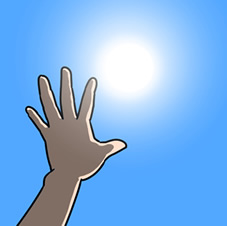 老化の原因になる紫外線